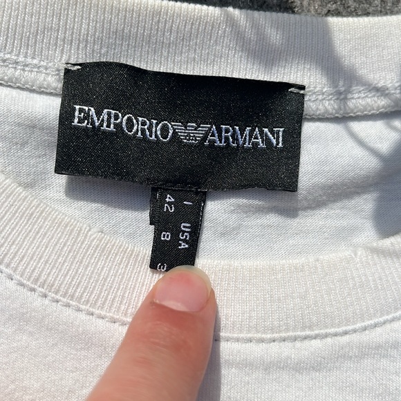 ❄️ Emporio Armani Sequined White Top ❄️ - Picture 4 of 4